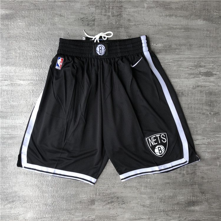 Cheap Men NBA Brooklyn Nets Black Nike Shorts 04161